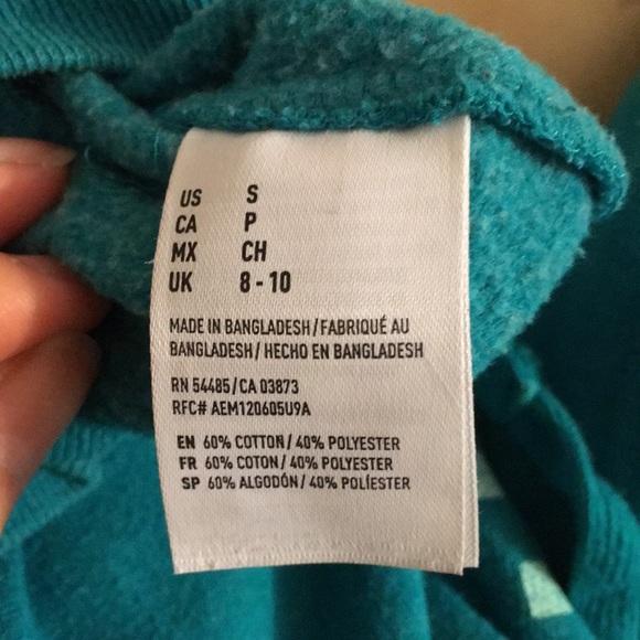 American Eagle Outfitters Teal Hoodie - Picture 9 of 12
